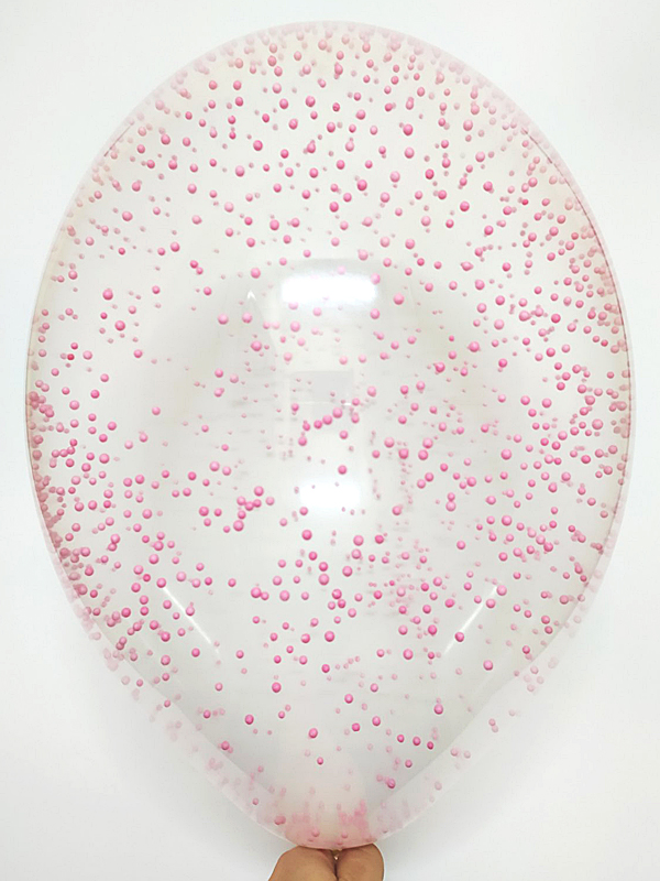Конфетти розовые шарики