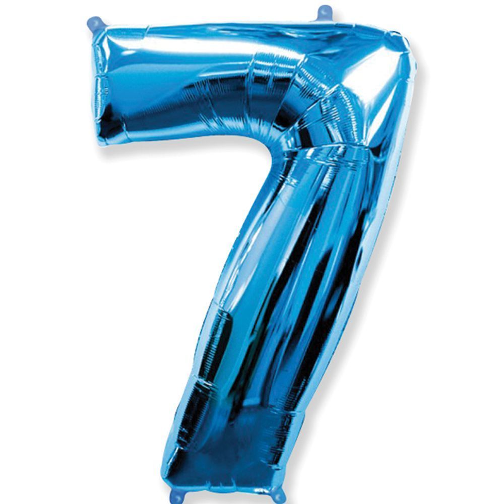 Синяя цифра 7